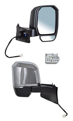 [ELTHI20ER3] ESPEJO TOYOTA HIACE 20-21 ELECT CROM C/DIRECC AUTOABATIBLE DER TW