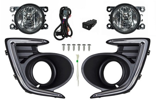 [DOAT15FAAUXJGO] FARO AUX (NIEBLA) DODGE ATTITUDE DE 2015 AL 2020/ MIRAGE G4 DE 2019 AL 2020 C/REJILLA JGO TW