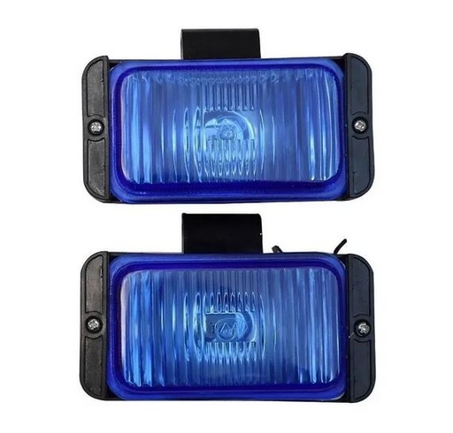 [FAAUAZRH3] FARO AUX (NIEBLA) AZUL RECTANGULAR 13.5X8CM P/FOCO H3 C/BASE NEG 1 PZA