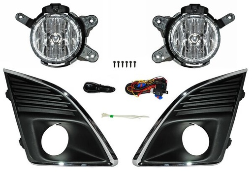 [CHCR13FAUJG] FARO AUX (NIEBLA) CHEVROLET CRUZE DE 2013 AL 2014 C/REJILLA F/CROM JGO TW