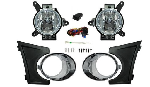 [CHSPA11FAAHGLR] FARO AUX (NIEBLA) CHEVROLET SPARK DE 2011 AL 2013 C/REJILLA C/BISEL CROM JGO HGO (132534) TW