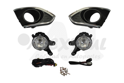 [CHSPA13FAALR] FARO AUX (NIEBLA) CHEVROLET SPARK DE 2013 AL 2017 C/REJILLA JGO   (132535)