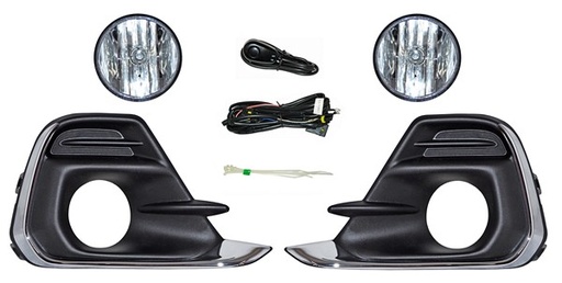 [CV943E] FARO AUX (NIEBLA) CHEVROLET SPARK DE 2016 AL 2018 LINEA NVA C/REJILLA F/CROM JGO TW