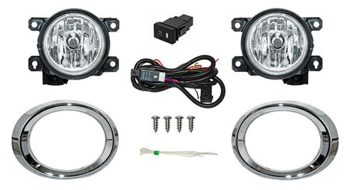 [HD254] FARO AUX (NIEBLA) HONDA BRV DE 2018 AL 2019 C/MOLD CROM JGO 2 PZAS TW