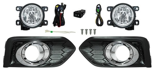 [HD847E] FARO AUX (NIEBLA) HONDA CITY DE 2018 AL 2020 C/REJILLA F/CROM JGO TW