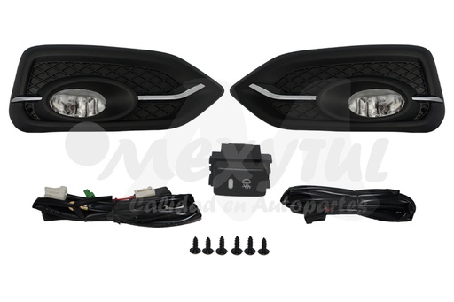 [HOCIV14FAAHG4LR] FARO AUX (NIEBLA) HONDA CIVIC DE 2014 AL 2015 C/REJILLA 2 PTAS (COUPE) JGO HGO (132514) TW