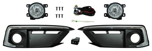 [HD0962] FARO AUX (NIEBLA) HONDA CIVIC DE 2019 AL 2020 C/REJILLA C/MOLD CROM JGO