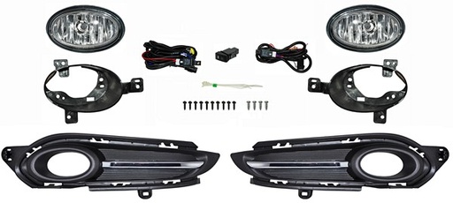 [HD011] FARO AUX (NIEBLA) HONDA HRV  DE 2016 AL 2018 C/REJILLA F/CROM JGO TYC