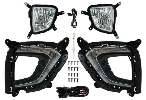 [HY9571-LED] FARO AUX (NIEBLA) HYUNDAI CRETA DE 2019 AL 2020 C/ LEDS C/REJILLA JGO 2 PZAS TW