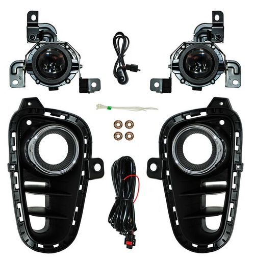 [KIRI18FAAU] FARO AUX (NIEBLA) KIA RIO 18-20 C/REJILLA F/CROM JGO TW