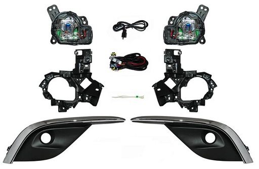 [MZ663L] FARO AUX (NIEBLA) MAZDA 6 16-18 C/REJILLA F/CROM JGO