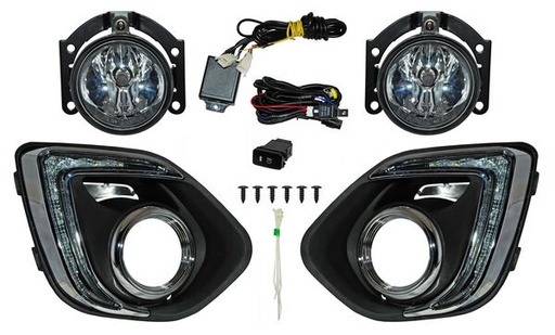 [MB627L] FARO AUX (NIEBLA) MITSUBISHI ASX 14-15 C/REJILLA C/LED JGO TW