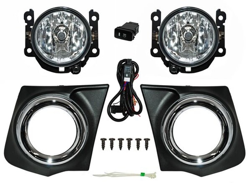 [MIL2016FAUCPJFC] FARO AUX (NIEBLA) MITSUBISHI PU L200 16-18 C/REJILLA F/CROM JGO