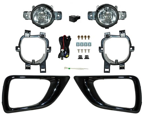 [NS722-BK] FARO AUX (NIEBLA) NISSAN PU NP300/ FRONTIER 16-19 C/BISEL NEG JGO 2 PZAS TW