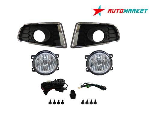 [RESAN12FAAHGCRLR] FARO AUX (NIEBLA) RENAULT SANDERO DE 2012 AL 2015 C/REJILLA F/CROM JGO HGO (132539) EX+