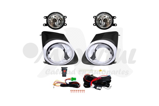 [TOCOR11FAAHGCRLR] FARO AUX (NIEBLA) TOYOTA COROLLA DE 2011 AL 2013 C/REJILLA F/CROM JGO HGO (132493) TW