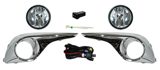 [TY493E] FARO AUX (NIEBLA) TOYOTA HIGHLANDER 11-13 C/REJILLA CROM JGO 2 PZAS TW