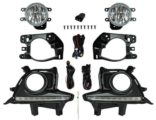 [TOHI14FAAU] FARO AUX (NIEBLA) TOYOTA HIGHLANDER 14-16 / COROLLA 14-15 C/REJILLA C/LED JGO TW