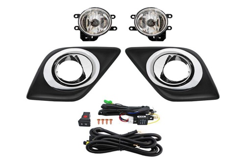 [TOHIL16FAACRLR] FARO AUX (NIEBLA) TOYOTA HILUX DE 2016 AL 2022 C/REJILLA F/CROM EXT JGO TW