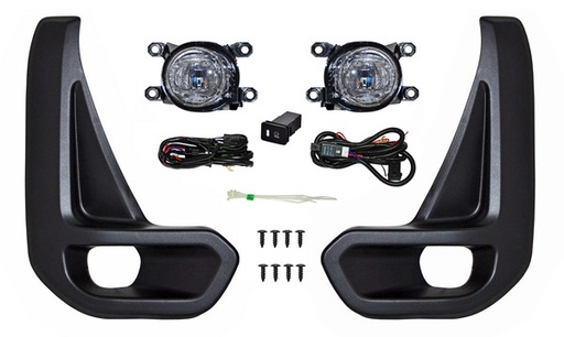 [TY1017-LED] FARO AUX (NIEBLA) TOYOTA HILUX 20-21 LEDS C/REJILLA JGO 2 PZAS TYC TW