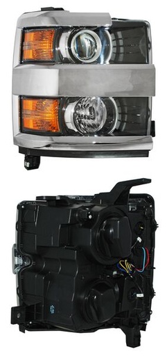[20-9755-A0-1A] FARO CHEVROLET PICK UP 2016 AL 2018 3500 C/LUPA F/CROM DER TYC PU