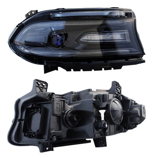 [20-9695-00-1N] FARO DODGE CHARGER 2015 AL 2016 BULBO HIR2 LEDS DER TYC