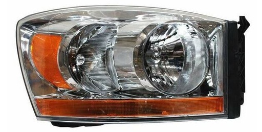 [20-6747-00-1N] FARO DODGE PICK UP 2006 AL 2008 C/FRANJA AMBAR FONDO CROM DER TYC PU