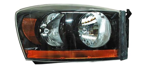 [20-6747-A1-6B] FARO DODGE PICK UP 2006 AL 2008 C/FRANJA AMBAR FONDO NEG DER TYC PU