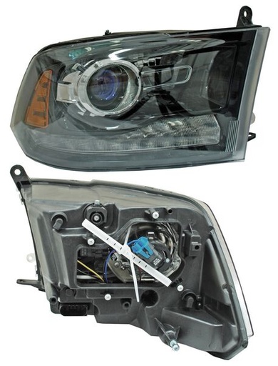 [20-9391-A0-1N] FARO DODGE PICK UP 2013 AL 2015 FONDO NEG C/LUZ DE DIA DER TYC PU