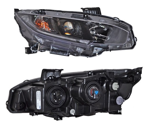 [20-9777-A0-1N] FARO HONDA CIVIC 2019 AL 2021 4 PTAS FONDO NEG DER TYC