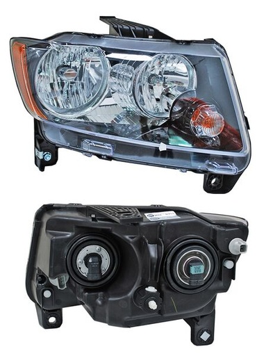 [20-9165-B0-1N] FARO JEEP COMPASS 2014 AL 2017 FONDO NEG DER TYC