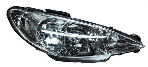 [20-6155-05-2B] FARO PEUGEOT 206 2001 AL 2009 LISO DOBLE AS DER TYC