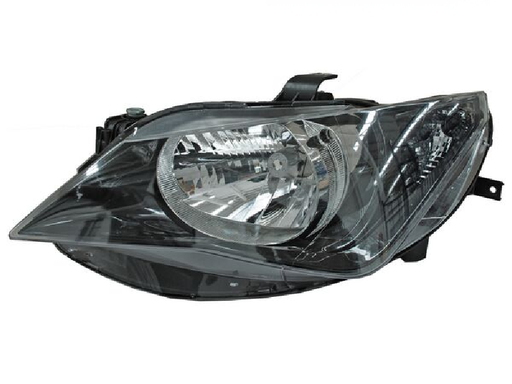 [20-E372-05-2B] FARO SEAT IBIZA 2013 AL 2016 UN AS FONDO NEG C/MOTOR IZQ TYC