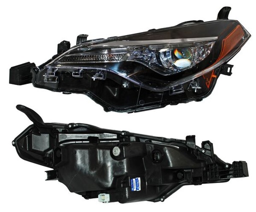 [20-9882-00-1N] FARO TOYOTA COROLLA 2017 AL 2019 LE C/BASE LEDS IZQ TYC