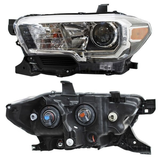 [20-9750-B0-1N] FARO TOYOTA TACOMA 2016 AL 2023 FONDO NEG LEDS IZQ TYC