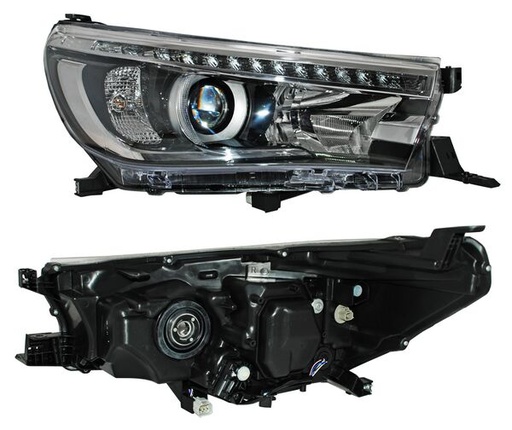 [20-F387-06-2B] FARO TOYOTA HILUX 2016 AL 2020 LEDS C/LUPA C/MOTOR TYC DER
