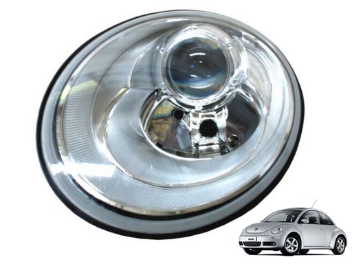 [20-B146-05-2B] FARO VOLKSWAGEN BEETLE 2006 AL 2011 8 PIN C/MOTOR IZQ TYC