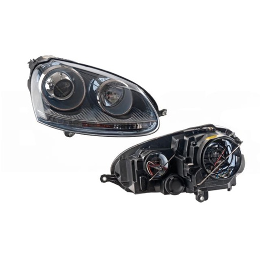 [FAVO-BO05-ONUP1] FARO VOLKSWAGEN BORA 2005 AL 2010 C/LUPA FONDO NEG DER TYC *R