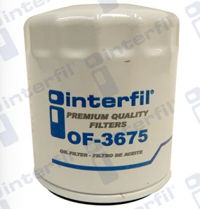 [OF-3675] FILTRO ACEITE CHEVROLET AVALANCHE 2002 AL 2003V8 4.6 5.3 6.0 INTERFIL COD OF-3675