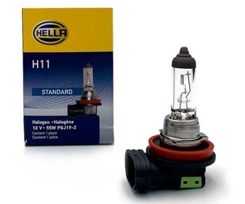 [FOCH11HA] FOCO H11 12V 55W PGJ19-2 1 POLO HALÓGENO HELLA 1 PZA COD. 09944 (102583)