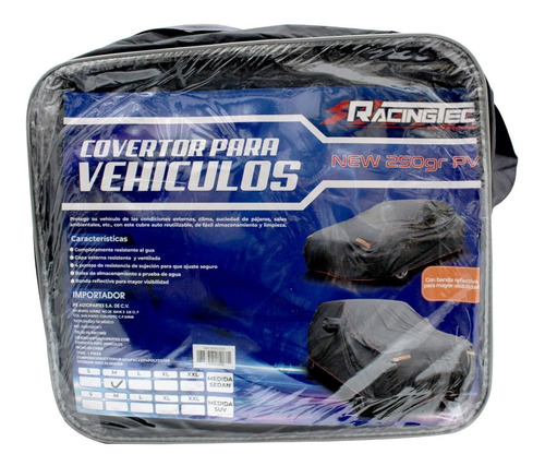 [IMC2000100] FUNDA AUTOMOVIL AFELPADA COSTURA NARANJA C/CIERRE CHICO 160X65X47