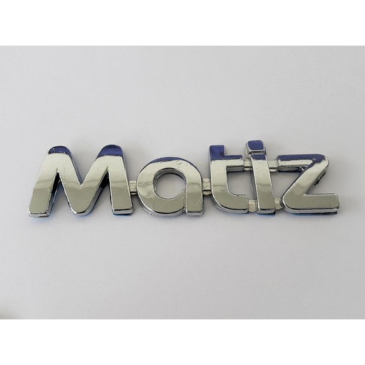 [MATCHEINLET] INSIGNIA ORIGINAL 5TA PUERTA LETRAS CHEVROLET MATIZ DE 2006 AL 2015 11X3CM CROM 1 PZA