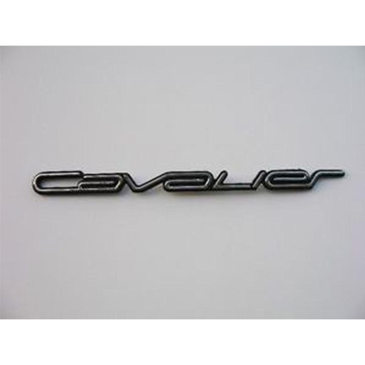 [CACHEIN95LEL] INSIGNIA ORIGINAL CAJUELA LETRAS CHEVROLET CAVALIER DE 1995 AL 1999 C/ADHERIBLE 20CM CROM C/BASE NEG 1 PZA ( C-097)