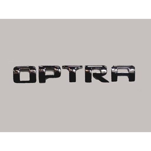 [OPCHEINLE] INSIGNIA ORIGINAL CAJUELA LETRAS CHEVROLET OPTRA C/ADHERIBLE 14X2.5CM CROM 1 PZA ( C-158)