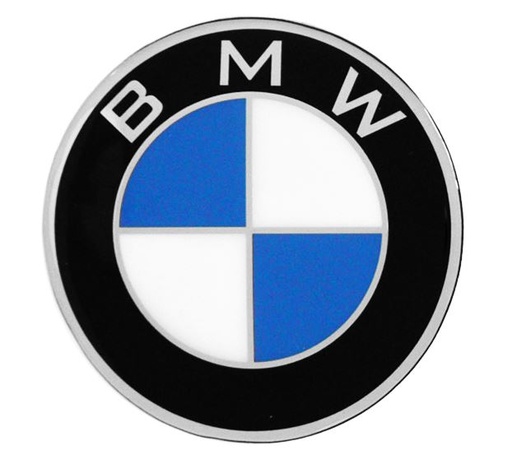 [BMWESCLA] INSIGNIA ORIGINAL COFRE LOGO BMW C/PATAS 82MM CROM 1 PZA ( 2267PS)