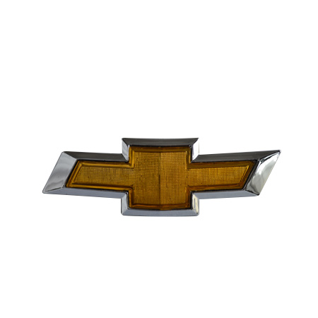 [CHTOR12INSLODOFICR] INSIGNIA ORIGINAL PARRILLA LOGO CHEVROLET TORNADO DE 2012 AL 2015 C/ADHERIBLE 16X5CM CROM 1 PZA (M103-E-NT)