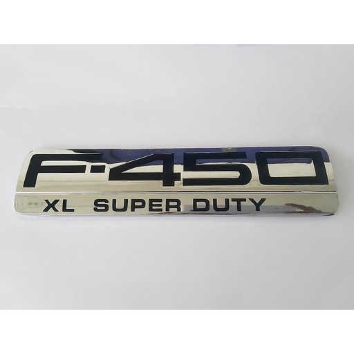 [F4XLSDFORINLEL] INSIGNIA ORIGINAL PLACA LAT FORD F450 XL SUPER DUTY DE 2001 AL 2017 CROM ( F-042)