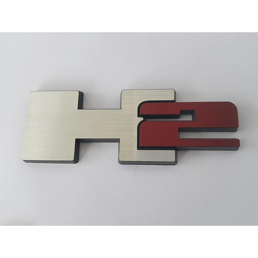[160623] INSIGNIA ORIGINAL PUERTA LETRAS CHEVROLET HUMMER H2 DE 2000 AL 2009 C/ADHERIBLE 10CM 1 PZA ( H-001)