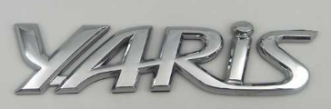 [YATOYIN15] INSIGNIA ORIGINAL TOYOTA YARIS LETRAS 22 CM ( TO-020)
