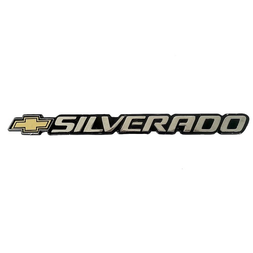 [SICHEINTALELAT] INSIGNIA ORIGINAL CHEVROLET SILVERADO TAPA LETRAS LAT TRAS ( C-062)